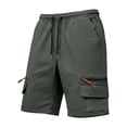 thumbnail image 7 of Lenpel Cargo Shorts for Men Elastic Waist Drawstring Big and Tall Hiking Shorts Plus Size Athletic Casual Shorts with Pockets, 7 of 7