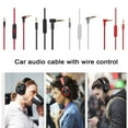 thumbnail image 4 of [TOP.SALE]Replacement 3.5mm L Jack Audio Cable Cord Wire With 90 Degree Angle Audio Line With Mic Solo High Definition Studio Pro, 4 of 11