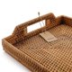 thumbnail image 2 of Serving Tray Rectangular Non-Slip Tray with Handle, Rattan (Natural, 37x26x3.5cm), 2 of 4