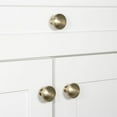 thumbnail image 7 of Grandeur Fift-Brass-Knob Fifth Avenue 1-3/8” Solid Brass Mushroom Luxury Cabinet Knob /, 7 of 7