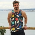 thumbnail image 6 of Pofeuu Bowling Ball Print Men's Workout Tank Tops Sleeveless Muscle Gym Shirt Quick Dry-3X-Large, 6 of 7