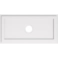 thumbnail image 1 of Ekena Millwork CMP40X20RE-05000 5 in. ID x 14 in. Rectangle Architectural Grade Médaillon de Plafond Contemporain PVC, 1 of 1
