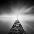 thumbnail image 2 of Digalakis, George 20x20 White Modern Wood Framed Museum Art Print Titled - Black Jetty, 2 of 4
