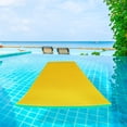 thumbnail image 1 of Colchoneta flotante de agua, almohadilla flotante para piscina, balsa flotante de algodón Xpe, flotador tipo alfombra insumergible, cama, colchón a la Amarillo 110x40x22cm, 1 of 8