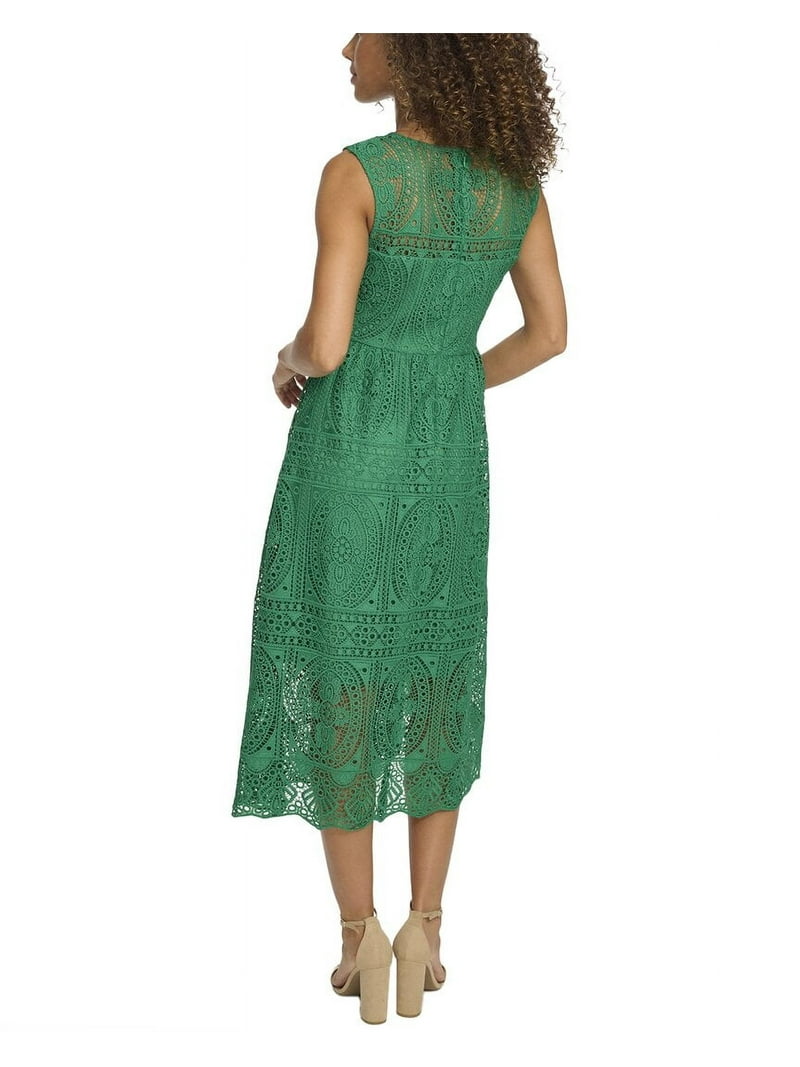 Kensie womens Heavy Floral Lace Midi Dress, 0 Kensie womens Heavy Floral Lace Midi Dress, 0