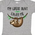 thumbnail image 4 of Inktastic My Great Aunt Loves Me Cute Sloth and Baby Boys or Girls Baby Bodysuit, 4 of 5