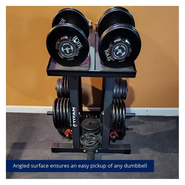 Dumbbell Column Stand and Plate Tree 260 LB Capacity Organize Classic Dumbbells Power Block Dumbbells Loose Plates Walmart