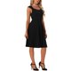 thumbnail image 4 of INSPIRE CHIC Vestido Vintage para Mujeres de los años 50 con escote en forma de barco para cócteles XS Negro, 4 of 6