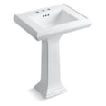 thumbnail image 2 of Kohler 2238-4-0 K- Memoirs Pedestal Bathroom Sink with 4" Centers and Classic Design, White, 2 of 2