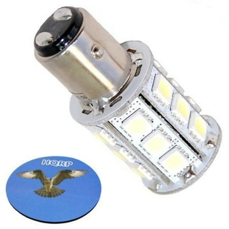 - HQRP BAY15d 24LED SMD5050 Cool White LED Bulb for Ancor Marine Bulb 529340 Double Contact Index Base Bulbs Replacement plys HQRP Coaster