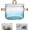 Blue-1500ml, variant on Glass Saucepan - 2.3L/78OZ Glass Saucepan Heat-Resistant Borosilicate Glass Handmade Cookware Set stovetop Pot - Safe for Pasta Noodle, Soup, Milk, Tea,salad (2.3L/78OZ)