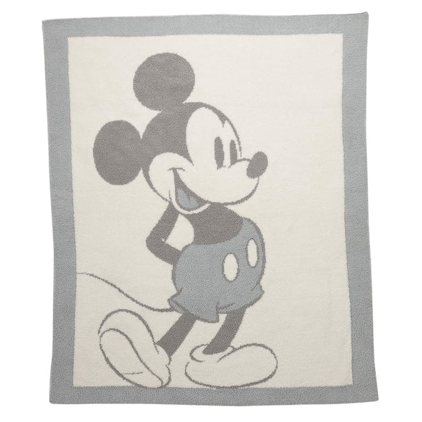 Manta para bebé Barefoot Dreams, acogedora y elegante, vintage, de Mickey Mouse