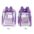thumbnail image 4 of Kuphy 17" Clear Backpack Water Resistant Transparent Backpack Large Capacity Bookbag School Bag With Adjustable Straps For School, Work, Stadium, Security Travel, College, 4 of 9