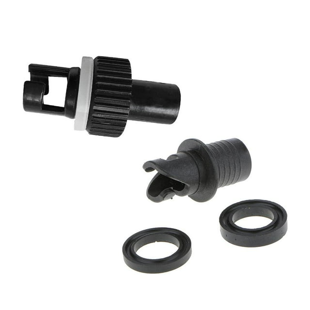 2x Universal Kayak Air Bomba de aire de la válvula de la válvula de la válvula de reemplazo del adaptador, se a la mayoría de Cola Adaptador de válvula de manguera