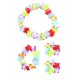 thumbnail image 5 of WORGEOUS Conjunto de falda de estilo hawaiano, pulseras de tocado de flores de simulación, guirnalda colgante, accesorios para disfraces de fiesta, 5 of 7