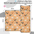 thumbnail image 5 of Rooster and Floral Yellow Pattern Teens Toddler Nap Mat with Pillow, Sleeping Mat Bag for Preschool Daycare 50"x20", 5 of 6