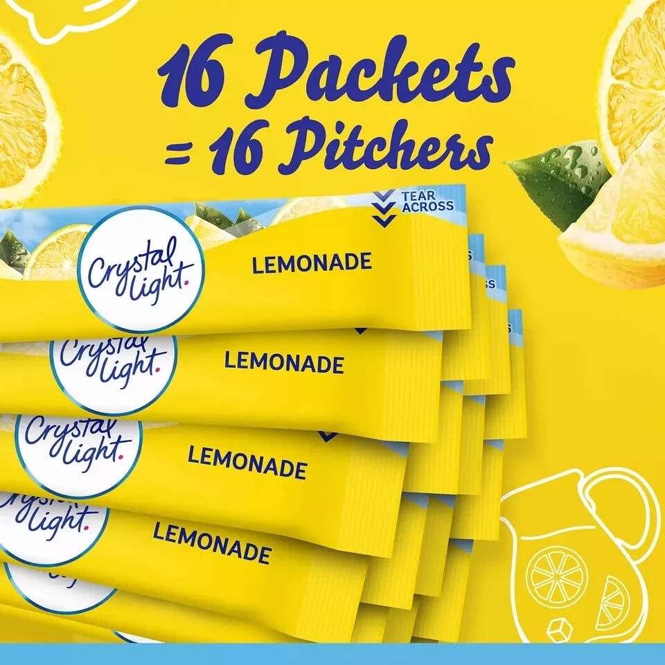 Crystal Light Lemonade Mix, 16 pk. FREE SHIPPING