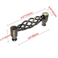 thumbnail image 6 of Utopia Alley Aire Pull Handle - Decorative Cabinet Drop Pull Handles- Vintage Cabinet Hardware with Hand Finished Antique Brass - Metal Drawer Pull Handle, 3.8" Center to Center, 6 of 8