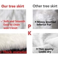 thumbnail image 4 of KyFree Christmas Tree Skirt, Faux Fur Tree Skirt, 28 Inches, White, 4 of 4
