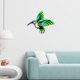 thumbnail image 5 of Decoración de pared del colibrí Soledad Escultura de pared de pájaro Verde, 5 of 8