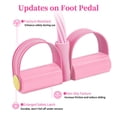 thumbnail image 4 of Bandas de resistencia con pedales Spechance de 6 tubos, rosa, con asas, 4 of 8