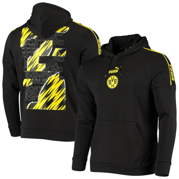 Puma Borussia Dortmund Puma Ftblculture Pullover Hoodie Black Yellow Walmart Com Walmart Com