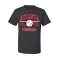 thumbnail image 2 of Wild Bobby City of Atlanta Baseball Fantasy Fan Sports Men's T-Shirt, Charcoal, XX-Large, 2 of 6
