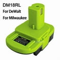 thumbnail image 1 of Converter Battery Adapter for De-walt 20V for Mil-wau.kee 18V M18 Llithium Battery Convert to for Ryo.bi Power Tools, 1 of 7