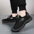 thumbnail image 6 of Mens Shoes,Athletic Running Shoes Lightweight Breathable Mesh Upper Soft Sole Comfortable Walking Tennis Sneakers for Casual Work Wear,Shoes for Men,Black,9, 6 of 9