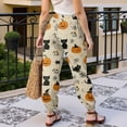 thumbnail image 5 of Women's Comfy Pajama Pants Halloweens Cute Print Pjs Pants with Pockets Puls Size Dance Bottoms, 5 of 6