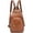 Brown, variant on Women's Small Leather Convertible Backpack Purse, 3 Ways to Wear as Sling Shoulder Bag