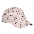thumbnail image 6 of Picia Cute Panda pattern Trucker Low Profile Hat Men Women Baseball Cap Dad Hat Adjustable Unconstructed Plain Cap, 6 of 9