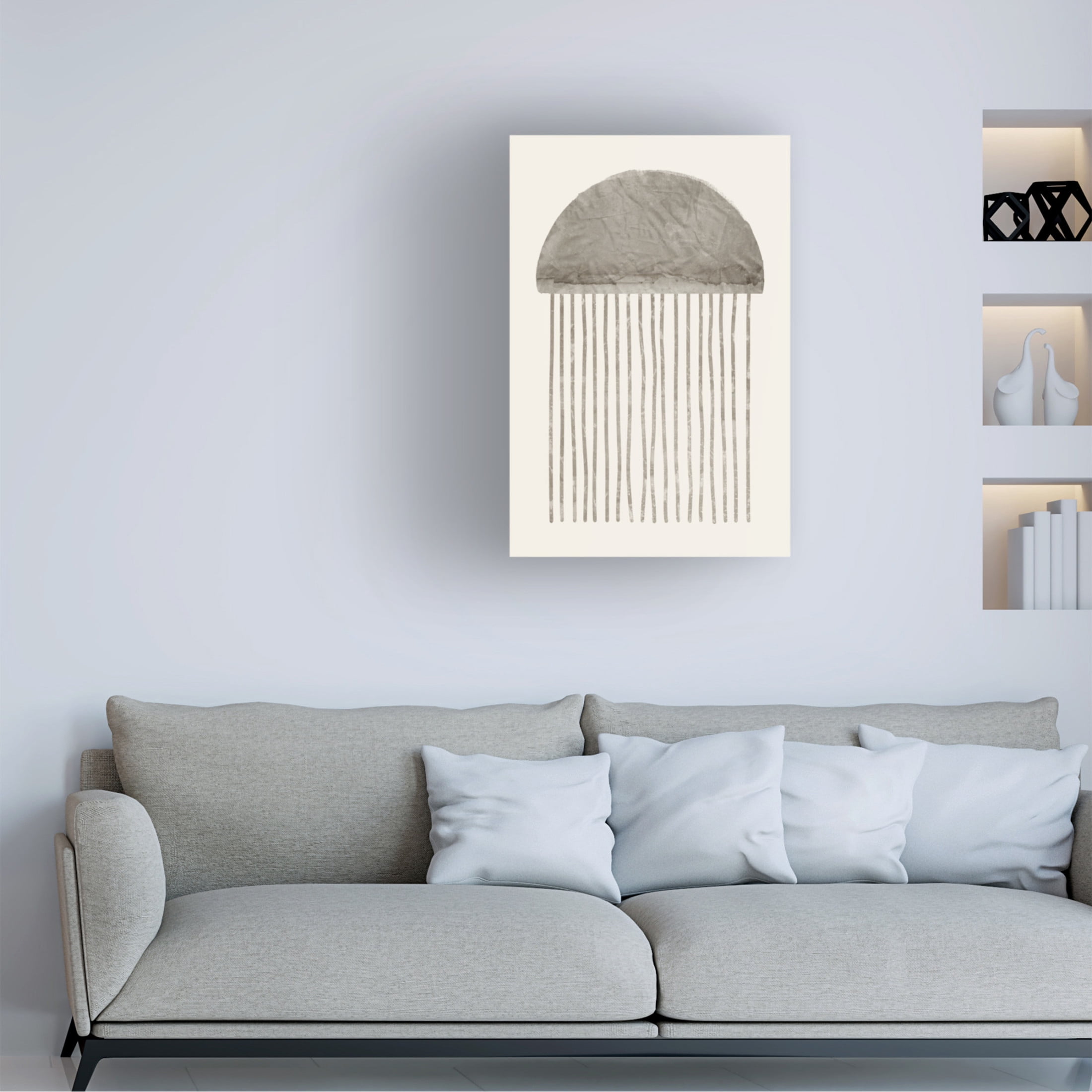 Canvas Wall Art - Ema Paraschiv 'Cocoa Ropes No2' Wall Art for Living Room, Bedroom, or Office D?cor by Trademark Fine Art - 16 x 24 Inches