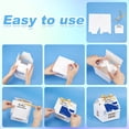 thumbnail image 3 of 25 Set House Shaped Gift Boxes White Cardboard House Gift Box with Greeting Cards Party Favor Supplies, 3 of 6
