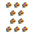 thumbnail image 2 of Minnieouse 100 piezas botones copo de nieve Scrapbooking sujetadores blancos coloridos DIY costura adornos suministros para fiesta de Navidad Vistoso 10piezas, 2 of 6