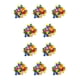 thumbnail image 2 of Guardurnaity Paquete de 100 botones Botón de copo de nieve Sujetadores hechos a mano blancos coloridos Adornos de bricolaje Costura Suministros de Vistoso 10piezas, 2 of 6