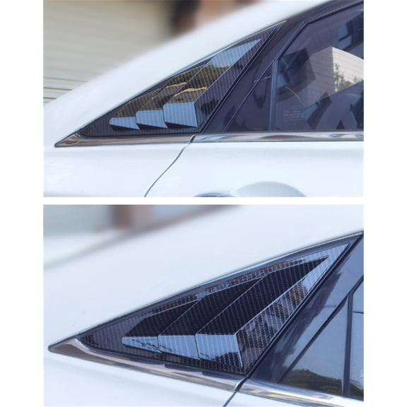New Carbon Fiber ABS Window Louver Shutter Scoop Cover Trim For Hyundai Sonata 11-14