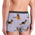 thumbnail image 3 of Uemuo German Shepherd Dog Pattern Men's Boxer Briefs,Trunk Anti-Chafing,Comfortable, Durable, and Stylish Underwear-Small, 3 of 9
