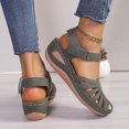 thumbnail image 6 of Daolelai Summer Wedge Heel Open Toe Thick Bottom Hollow Breathable Large Size Women's Sandals, 6 of 6