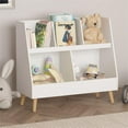 thumbnail image 2 of Bianlte Kids Bookshelf and Toy Organizer,5 Cubbies Wooden Open Bookcasefor Bedroom, Playroom, Nursery, White, 2 of 6