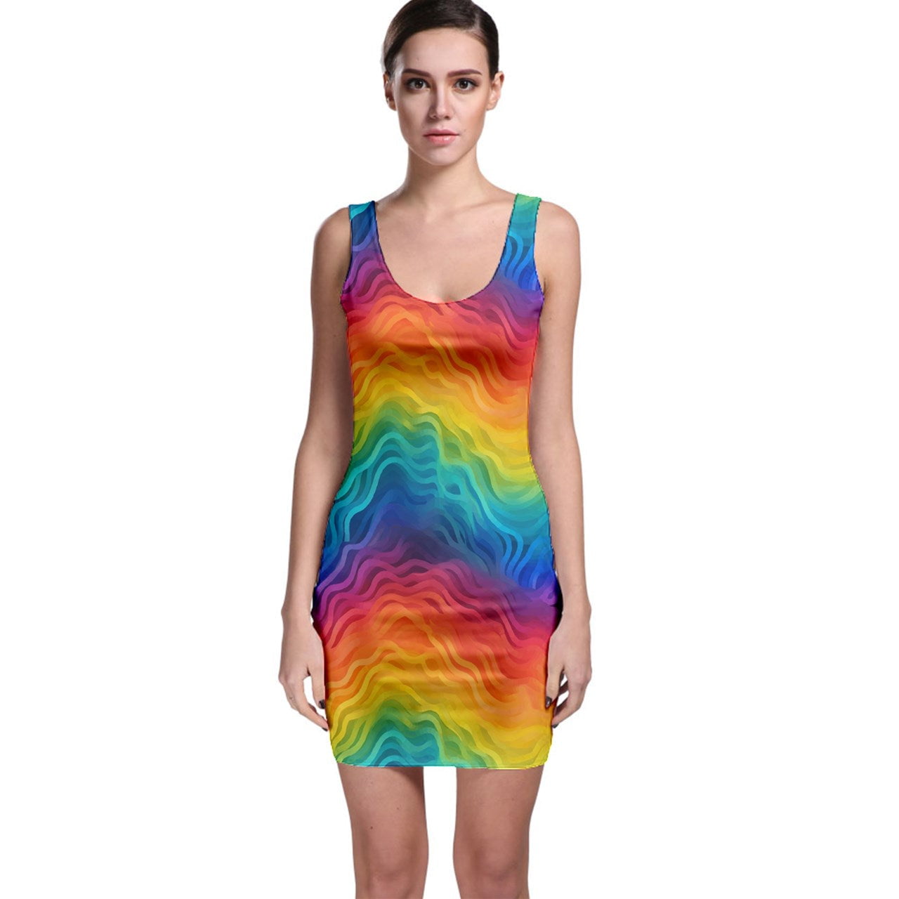 Lgbtq Rainbow Bodycon Dress - Walmart.com