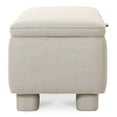 thumbnail image 3 of Moe's Home Collection Ichigo Storage Bench Light Grey Fabric, 3 of 7