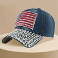thumbnail image 2 of Bovemsi Baseball Caps for Women and Men Panel Studded Denim Casual Hat Adjustable Baseball Hat, 2 of 6