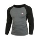 thumbnail image 1 of Nueva camiseta de otoño e invierno para hombre, camiseta de cuello redondo, jersey ajustado con mangas raglán a juego de colores Pompotops oipoqjl7686, 1 of 1