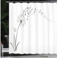 thumbnail image 3 of Ambesonne Music Shower Curtain, Dandelion Summer Meadow Print, 69"Wx70"L, Dark Tan, 3 of 4