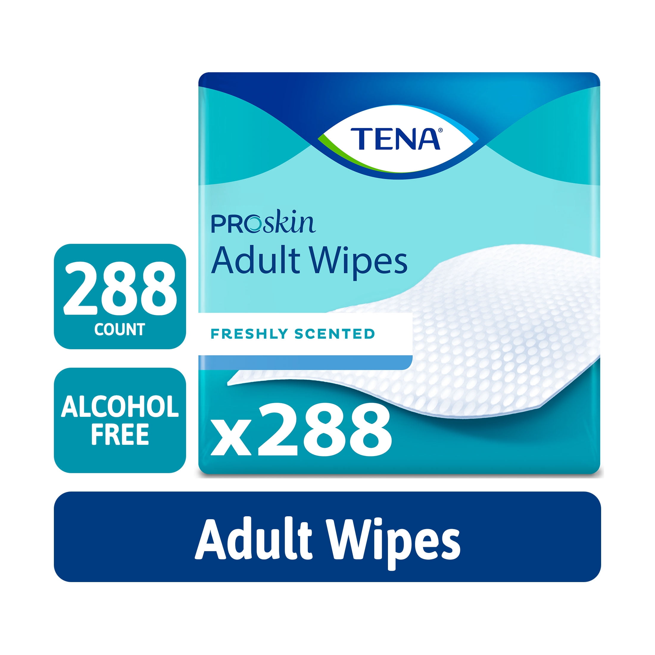 Tena ProSkin Ultra Adult Wipes for Incontinence, 48 Count HSA/FSA