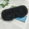 COSMONIC Sleep Eye Mask 3D Contoured Cup Sleeping Mask Adjustable Strap Eye Shade Cover Black
