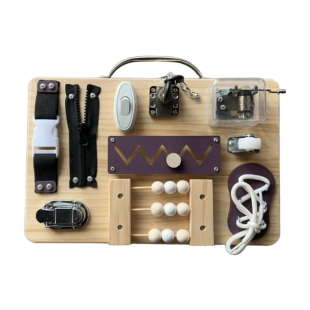 Tablero de actividades, juguete sensorial, juguete educativo para la primera infancia, regalo para el desarrollo intelectual, viaje Estilo A