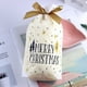 thumbnail image 2 of 10 bolsas rectangulares de caramelos de plástico para Navidad con cintas y letras de cuerda, 2 of 5