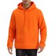 thumbnail image 1 of Sudadera con capucha de forro de felpa para hombres de manga larga color sólido con bolsillo naranja S, 1 of 1